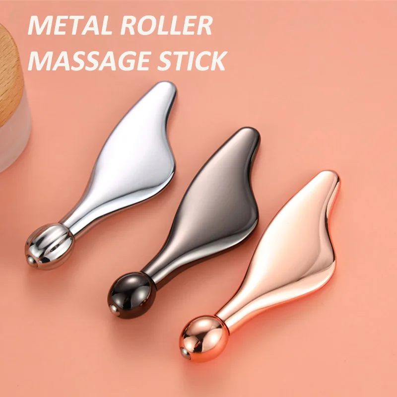 

1PC Metal Eye Roller Massage Stick Eye Cream Stick Facial Massage Guasha Facial Lifting Facial Thining Roller Beauty Care Tool