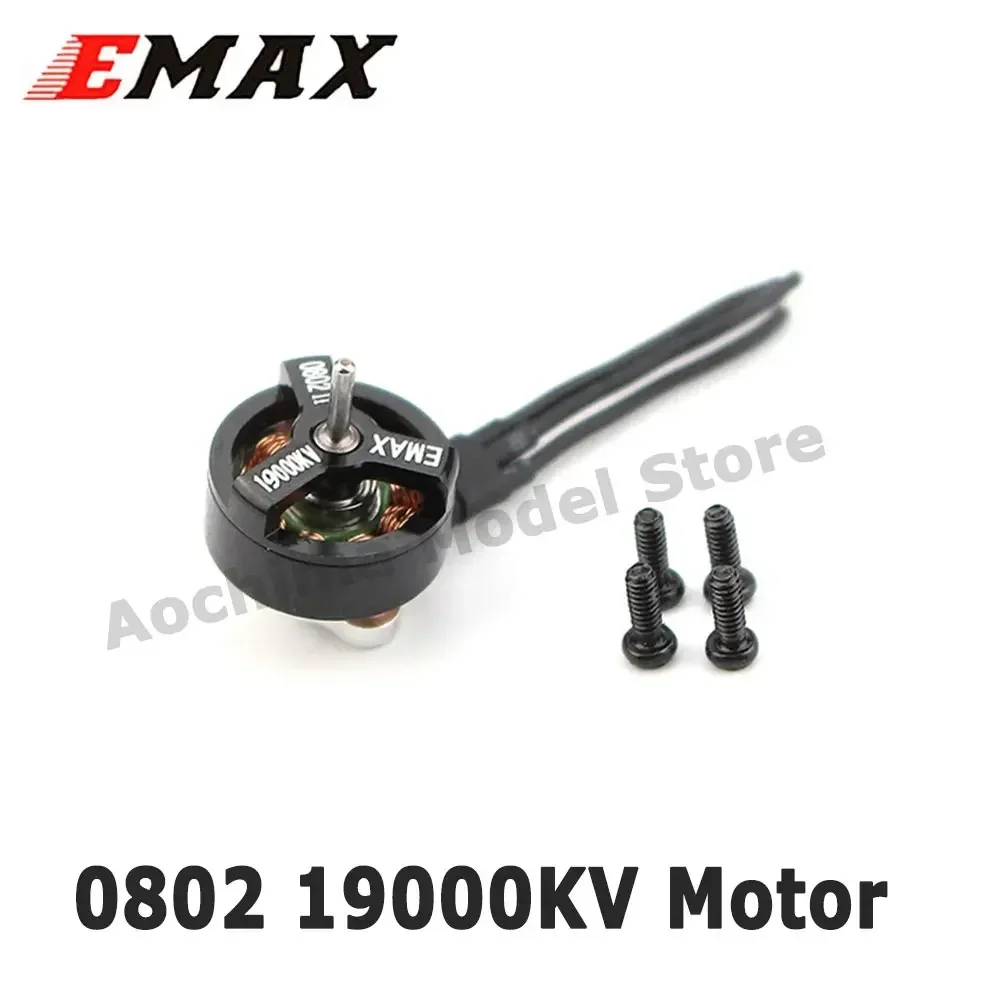 EMAX Nanohawk-piezas de repuesto, marco de placa inferior, Kit de Hardware 0802 19000KV, adaptador de cargador de cable de alimentación de hélice de Motor