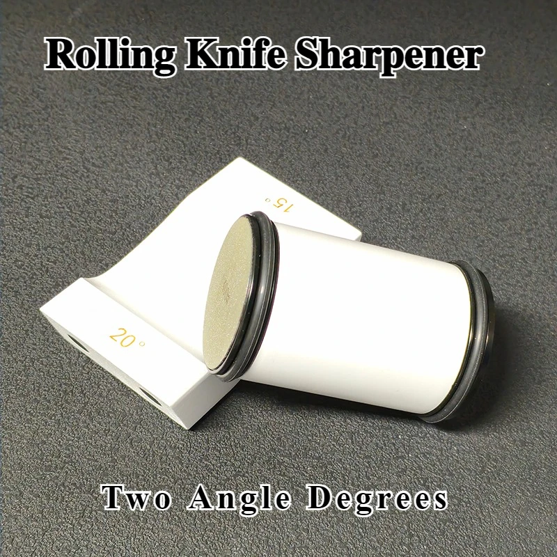2-Winkel-Rollmesserschärfer 15/20 °   Rollenschärfer, Magnet, Holzsockel, Diamantschleifer-Set, Holzschleifsystem