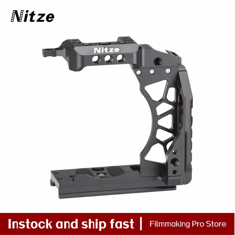

Nitze Cage для камеры Sony A7 IV со встроенной направляющей НАТО и пластиной Arca Swiss QR