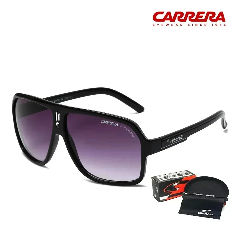 Carrera Men Brand Sunglasses Vintage Sun Glasses Men Women Big Square Oversize Colorful Outdoor Sports Driving EyewearCA025