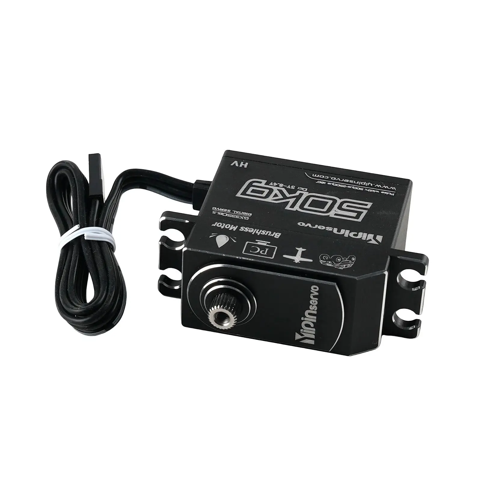 GX3350BLS Full Metal Digital Servo Brushless Motor 50KG High Torque 180°/270° Angle Controllable Servos Parts For RC Car/Robot