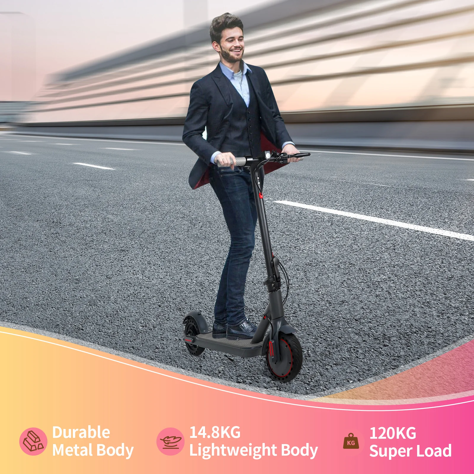AOVOPRO Y1PLUS Elektroroller Leistungsstarker Motor 36V 10,5AH Großkapazitätsbatterie 35KM Reichweite 8,5-Zoll-Reifen mit Smart-App Kick City Commuter E-Scooter – Detail 20