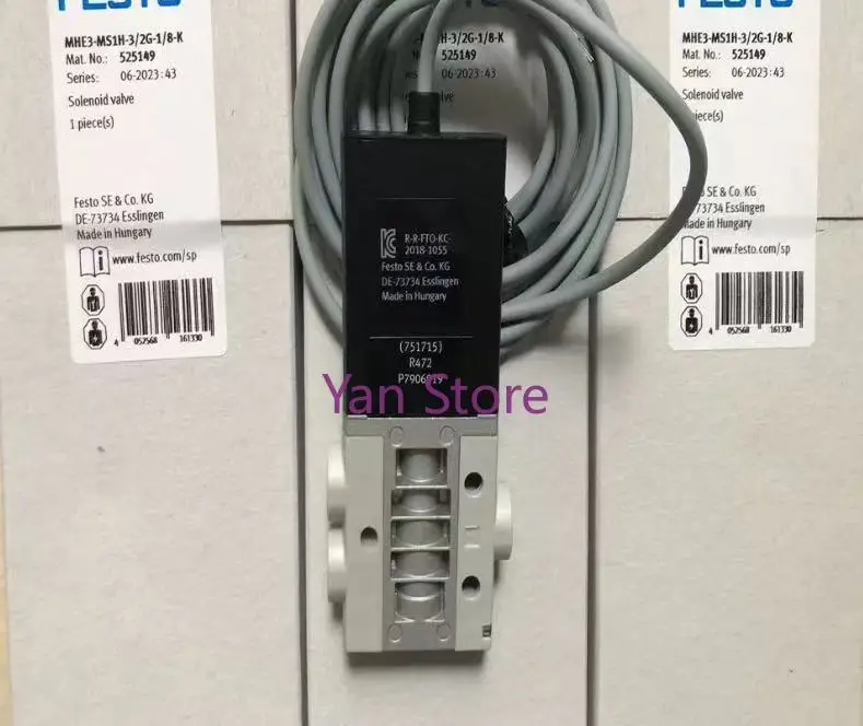 

Brand-new original solenoid valve MHE2-MHE3-MS1h-3/2g-1/8-M7-K525149 196133 525147 196131 196130