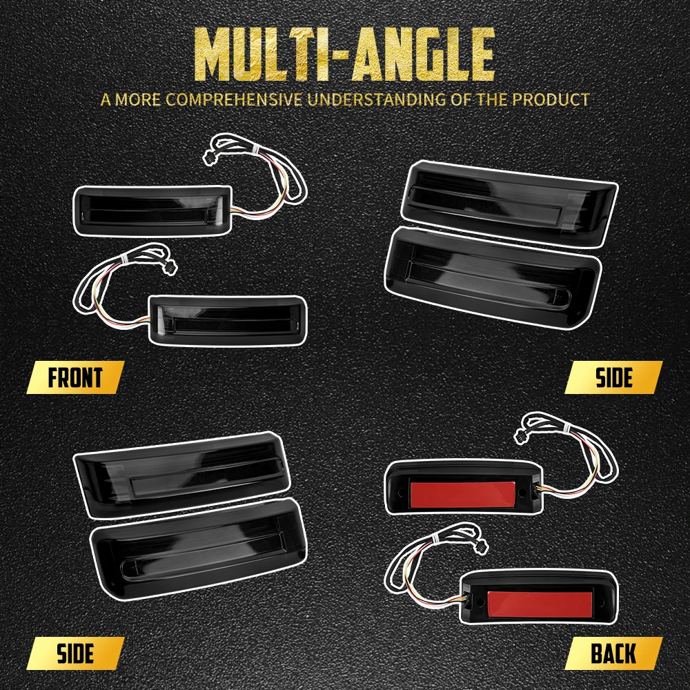 LED Saddlebag Brake Light Rear Turn Signals Side Lamp For Harley Touring CVO Road Street Glide 2023-Up Indicator Run Tail Lamp