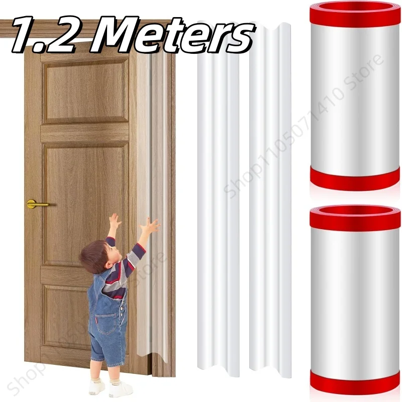 

1,2 м защитная дверная петля, защитная крышка, детская уплотнительная лента для защиты от защемления рук, прозрачный мебельный шкаф, складная защитная кромка