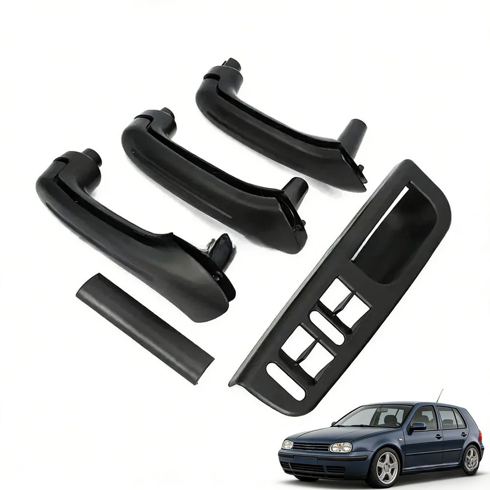 DIY Installation Interior Door Handle Armrest Trim Complete Cover Set OEM Fit 3B1867171E ABS Plastic Easy Installation