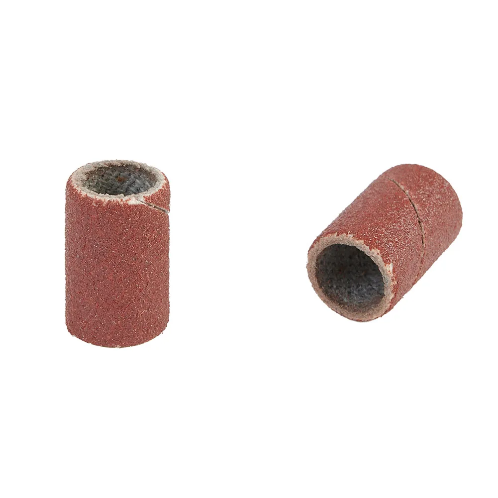 50pcs 320 Grit Drum Sanding Bands Sleeves With 2pcs Mandrels For Wood Polishing Power Tool Accessories Brand New