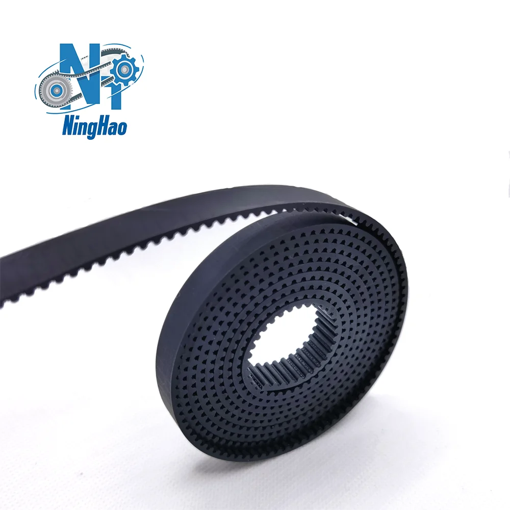 HTD 3M Open Timing Belt  PU with Steel Core Synchronous Belt Width 6/9/10/12/15/20/25/30mm HTD3M Black Synchronous Belt for CNC