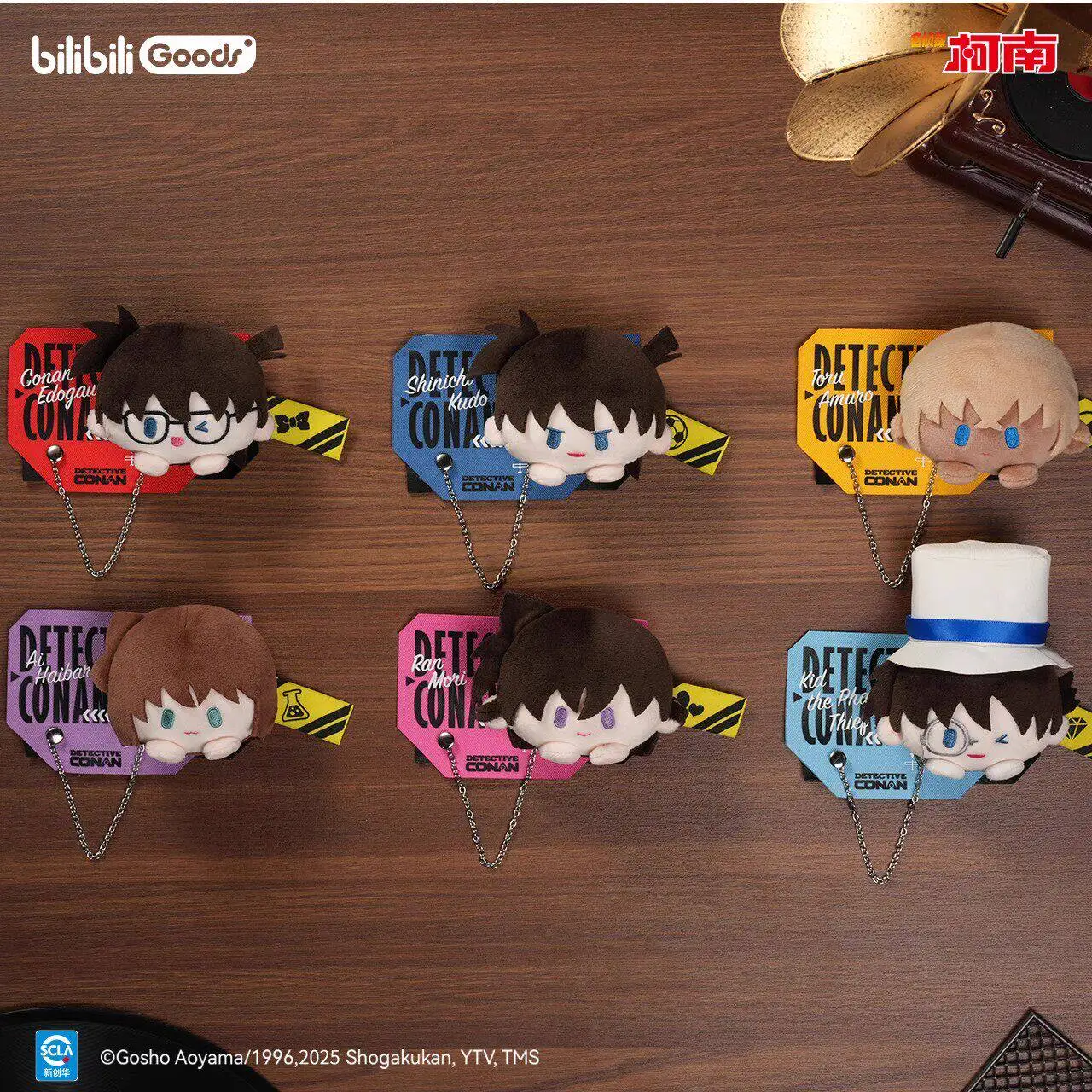 

BilibiliGoods Detective Conan Patch Series Plush Badge Stuffed Anime Character Brooch Bag Accessory For Anime Fans Collectible