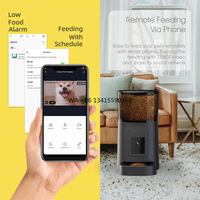 TUYA Smart Automatic Cat Dog Pet Feeder Pet Food Dispenser for Cats and Dogs Wifi Enabled Pet Smart Feeder with  1080P