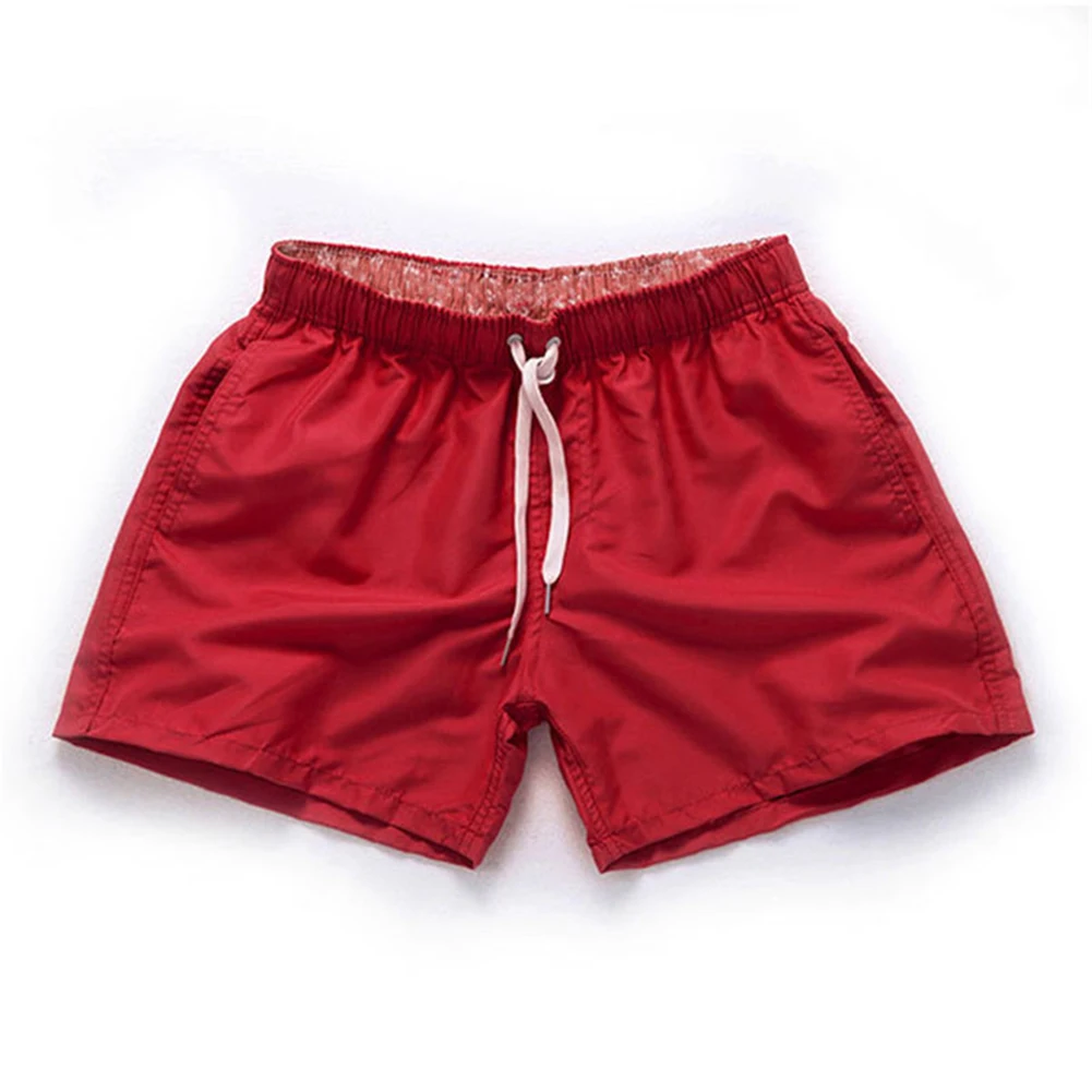 

Beach Trunks Mens Swim Shorts Active Lifestyle Regular Length Shorts Solid Color Board Shorts Summer Beachwear For Men