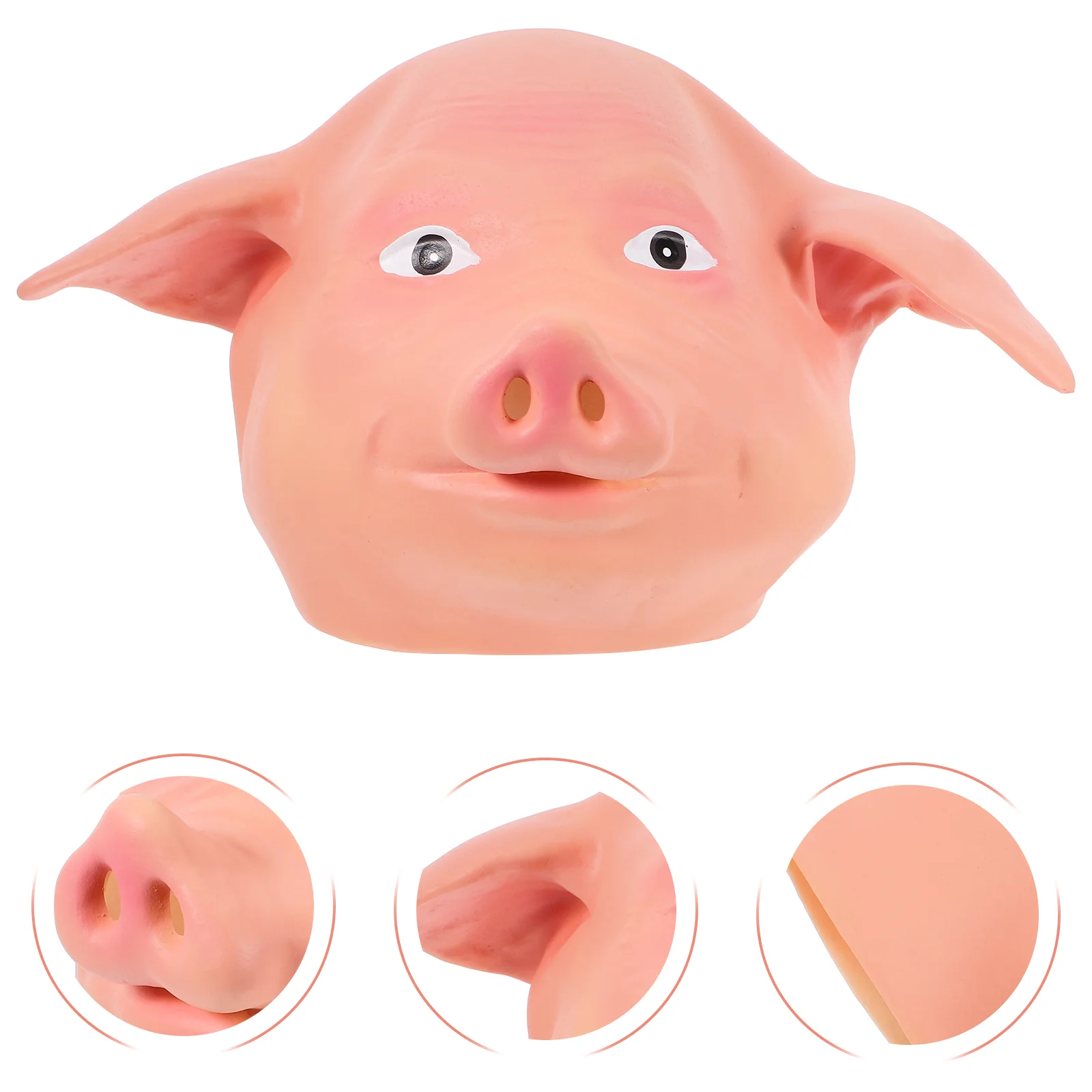 Scary Pig Head Masks Animal Costume Halloween Costumes Headgear Cosplay Emulsion