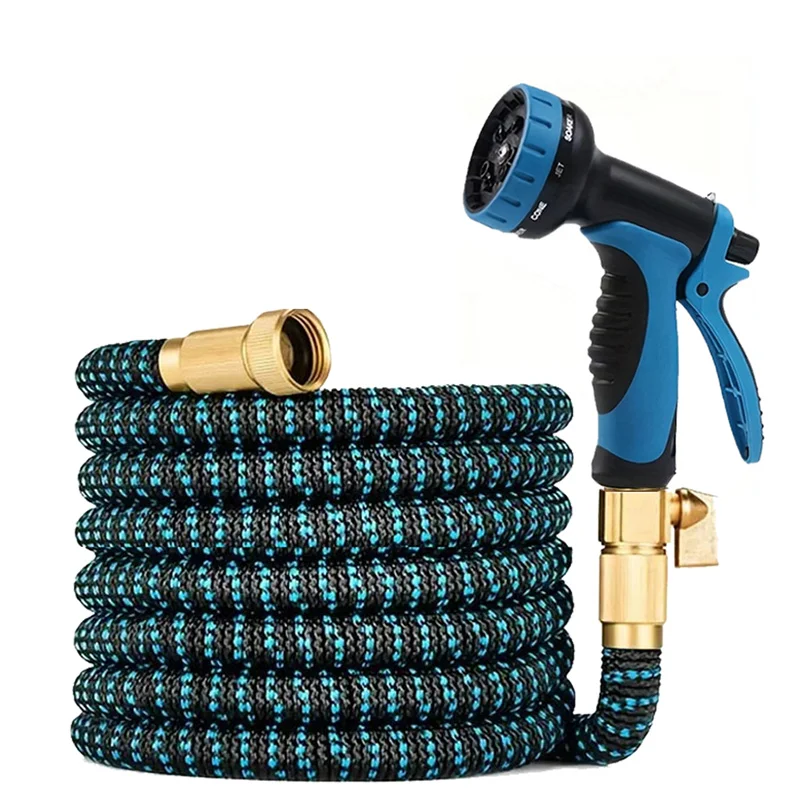 

Heavy-Duty Retractable High-Pressure Water Hose Portable Expandable Design with 360° Nozzle for Car Cleaning Garden Maintenance