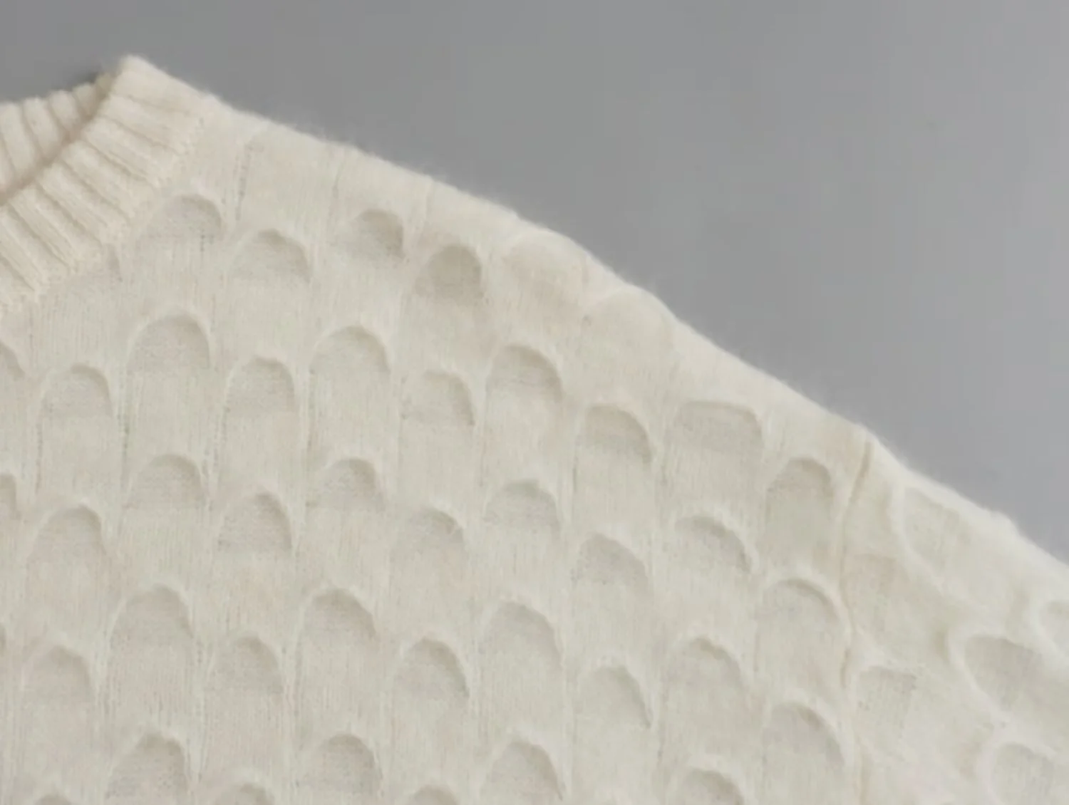 سترة نسائية من صوف الألبكة المخلوط بنمط ورق محبوك ، متعددة الاستخدامات ، صوف ، مزاجه ، التنقل ، خريف ، شتاء ، جديد