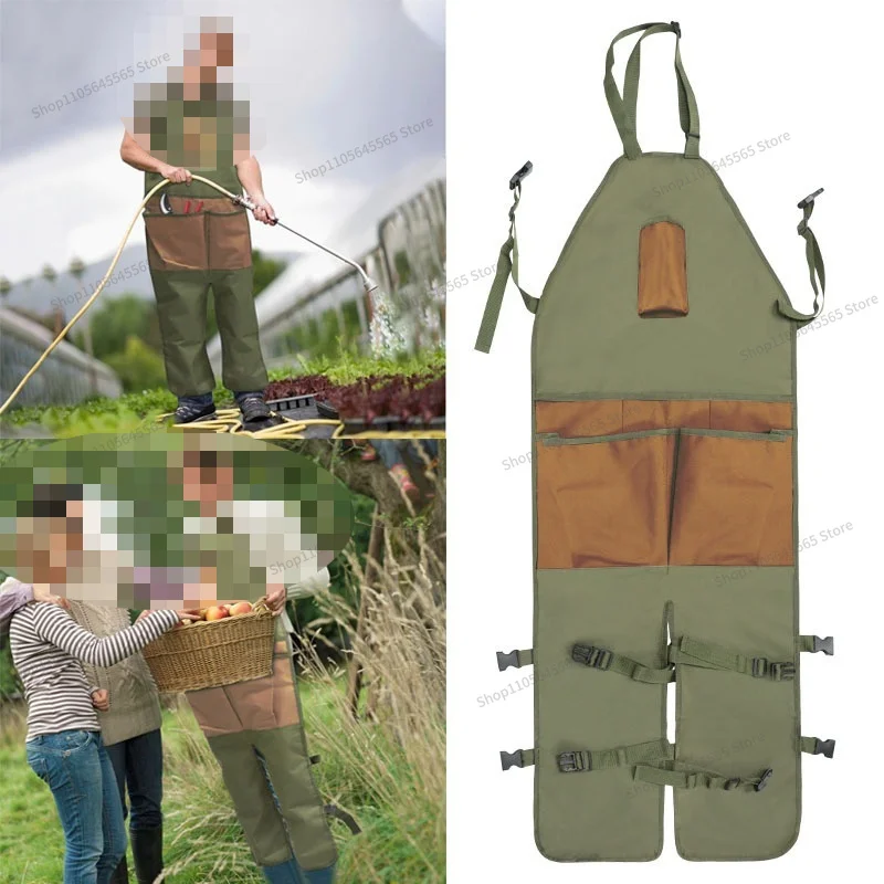 For Horticultural Leg Protection Apron, Garden Trimming, Multi Pocket Outdoor Leg Protection, Picking and Anti Dirty Apron