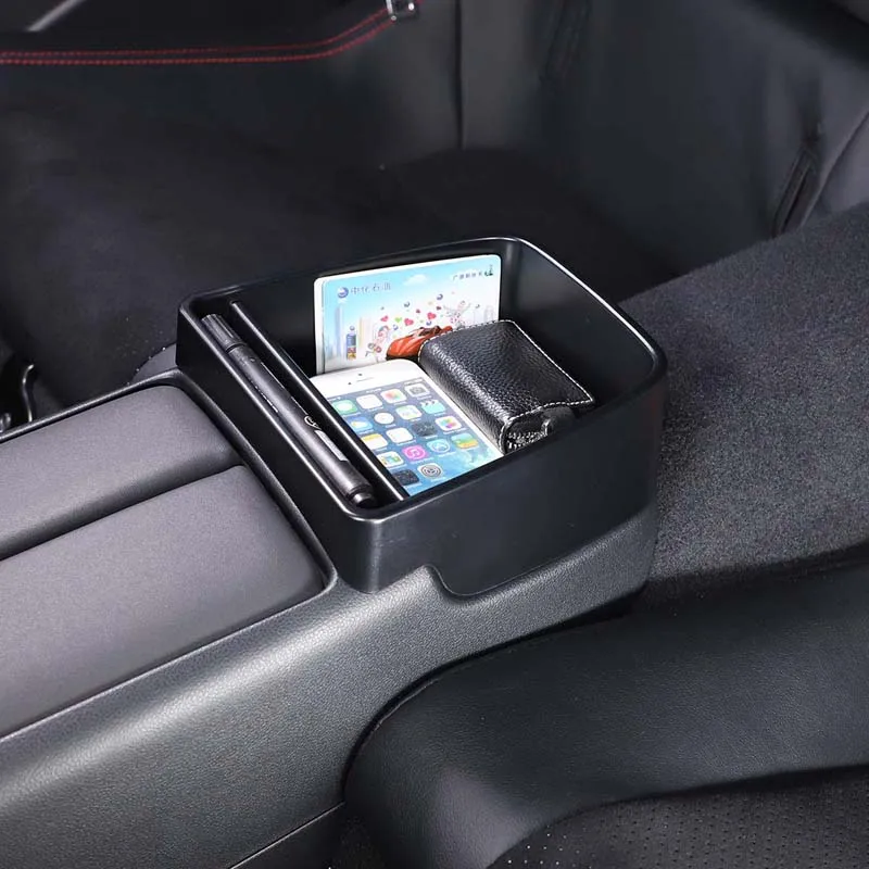 For Subaru BRZ 2022 For Toyota 86 2022 ABS Black Car Central Control Storage Box Multifunctional Phone Tray Car Accessories