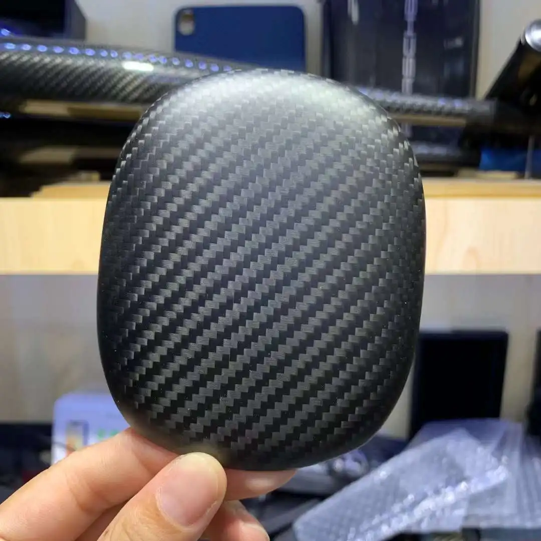 Real Carbon Fiber Earphone Case for Apple AirPods Max Protective Bluetooth Headphone Cover Ultra-thin Forged
