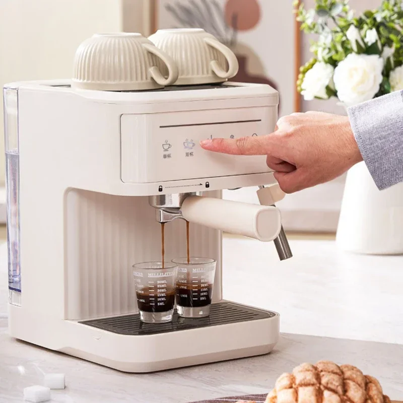 Moqiao Light Wake up Semi-automatic Espresso Coffee Machine 110V Small Household Concentrated Steam Brewing All-in-One Machine