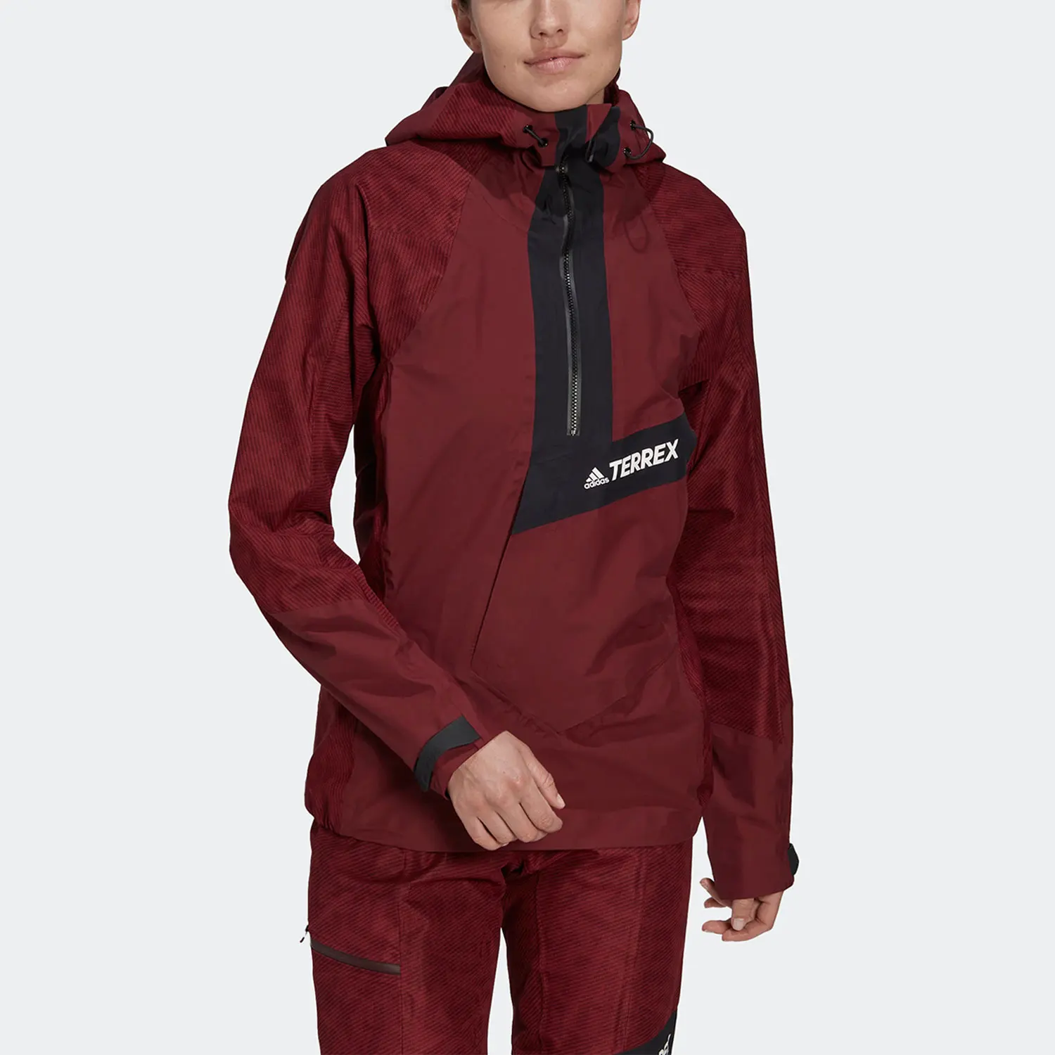 

Женская тканая куртка с капюшоном Adidas Originals TERREX для занятий спортом на открытом воздухе HE2295