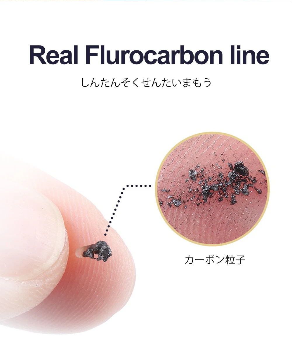 HASIDA 100M Fluorocarbon-Angelschnur, Carbon-Vorfachschnur, Stoßfeste Vorfachschnur mit hoher Festigkeit für Süß- und Salzwasserfischen – Detail 8