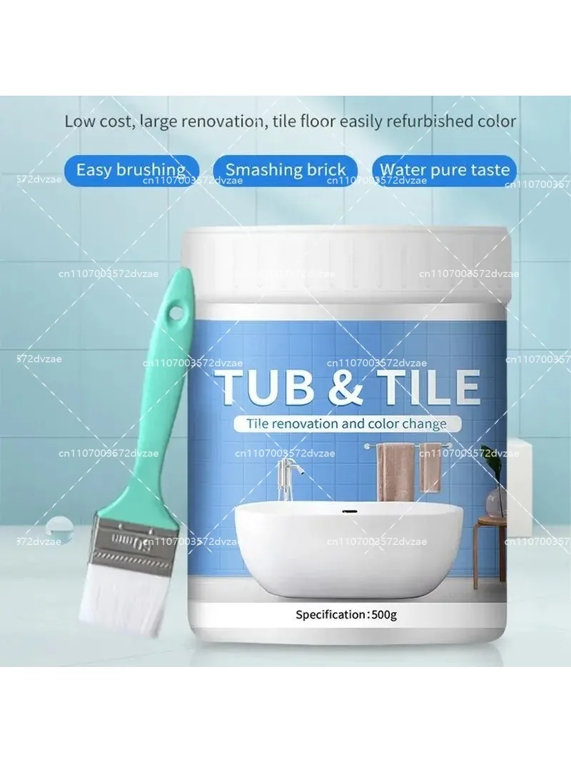 Bathroom Tile Paint Kit Water Based Quick-Dry Bath Refinishing Kit Bathtub Cover-up Kit Water Based for Bathtubs Sinks