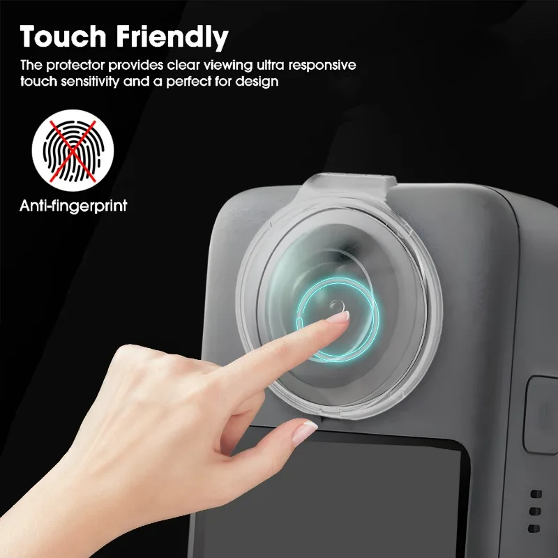 Ochraniacz obiektywu do kamery DJI Osmo 360 Pełna osłona odporna na wstrząsy Przezroczysta osłona obiektywu HD Filmy do DJI Osmo 360