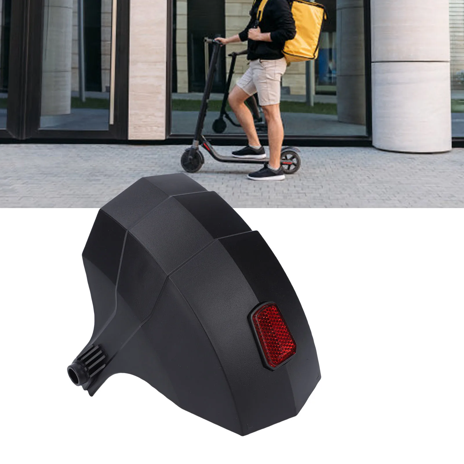 Garde-boue arrière pour trottinette Kukirin G2 G4 - Bavette de rechange avec bande réfléchissante, protection anti-éclaboussures pour roue arrière