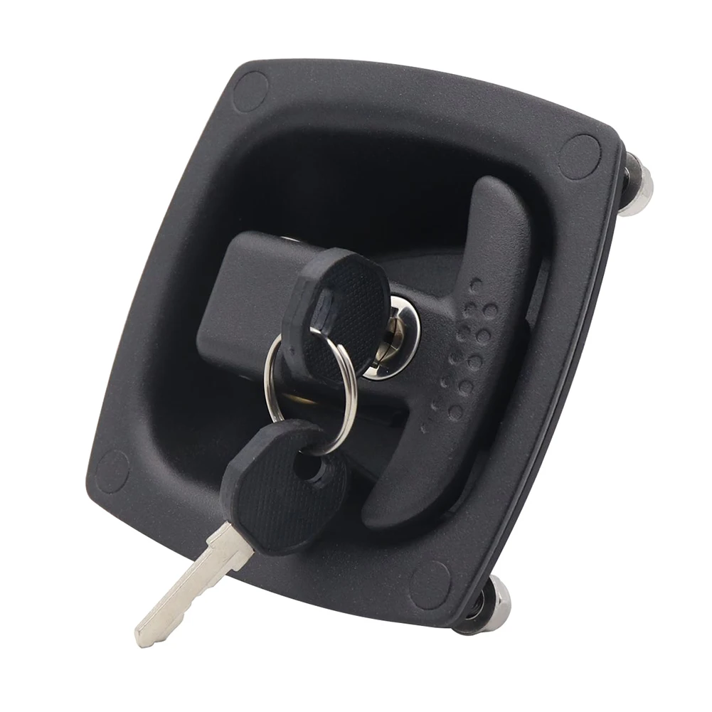 

T-Handle Latch RV Camper Trailer Tool Box Door Lock Replacement With Keys IP65 Waterproof T-Shape Handle Lock
