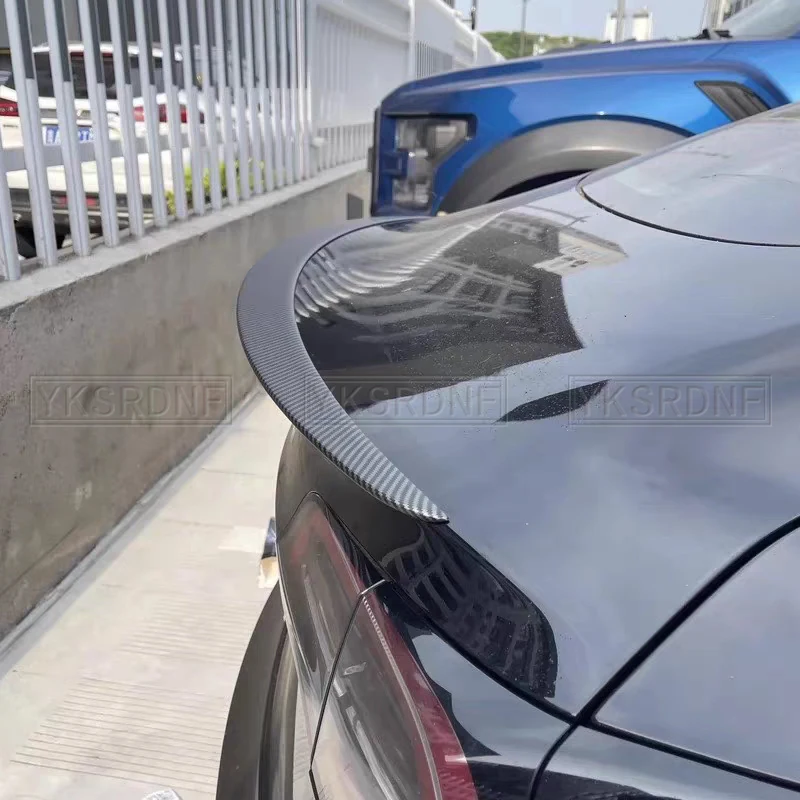 Dla Tesla Spoiler Model Y 2024 Akcesoria Spoilery Skrzydła dla Tesla Model 3 Highland 2024 Akcesoria 3/Y 2017-2024 Materiał ABS — zdjęcie 4