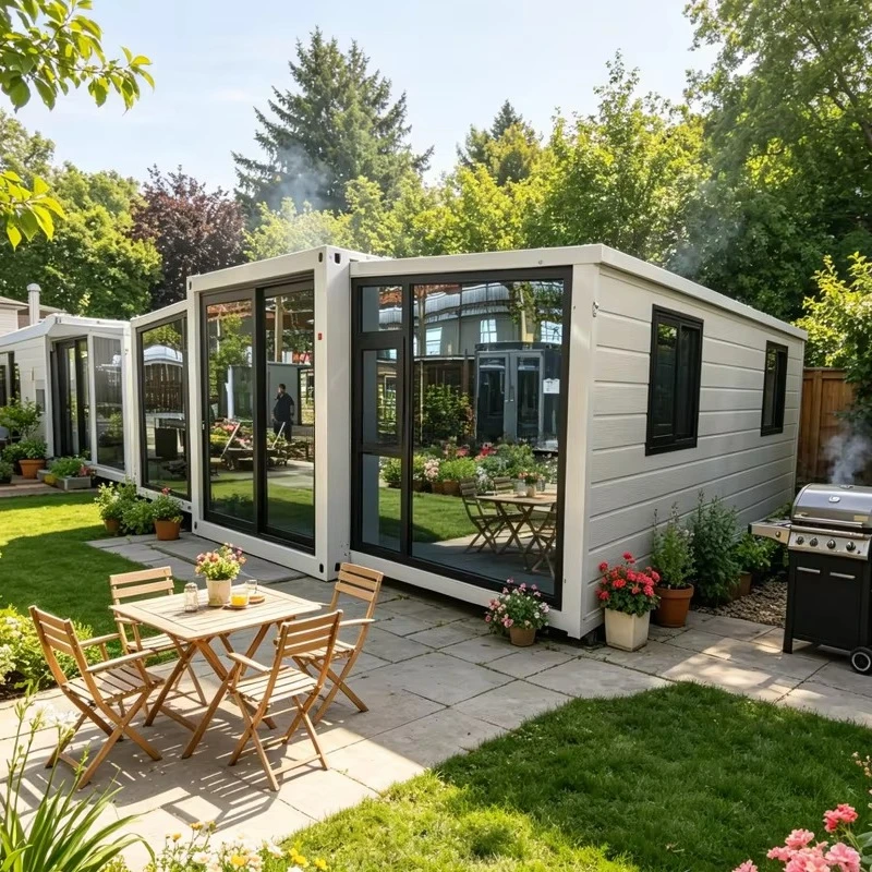 20ft/30ft Soundproof Expandable Folding Container House Prefab Portable Steel Tiny Villa 3 Bedroom With Kitchen Toilet