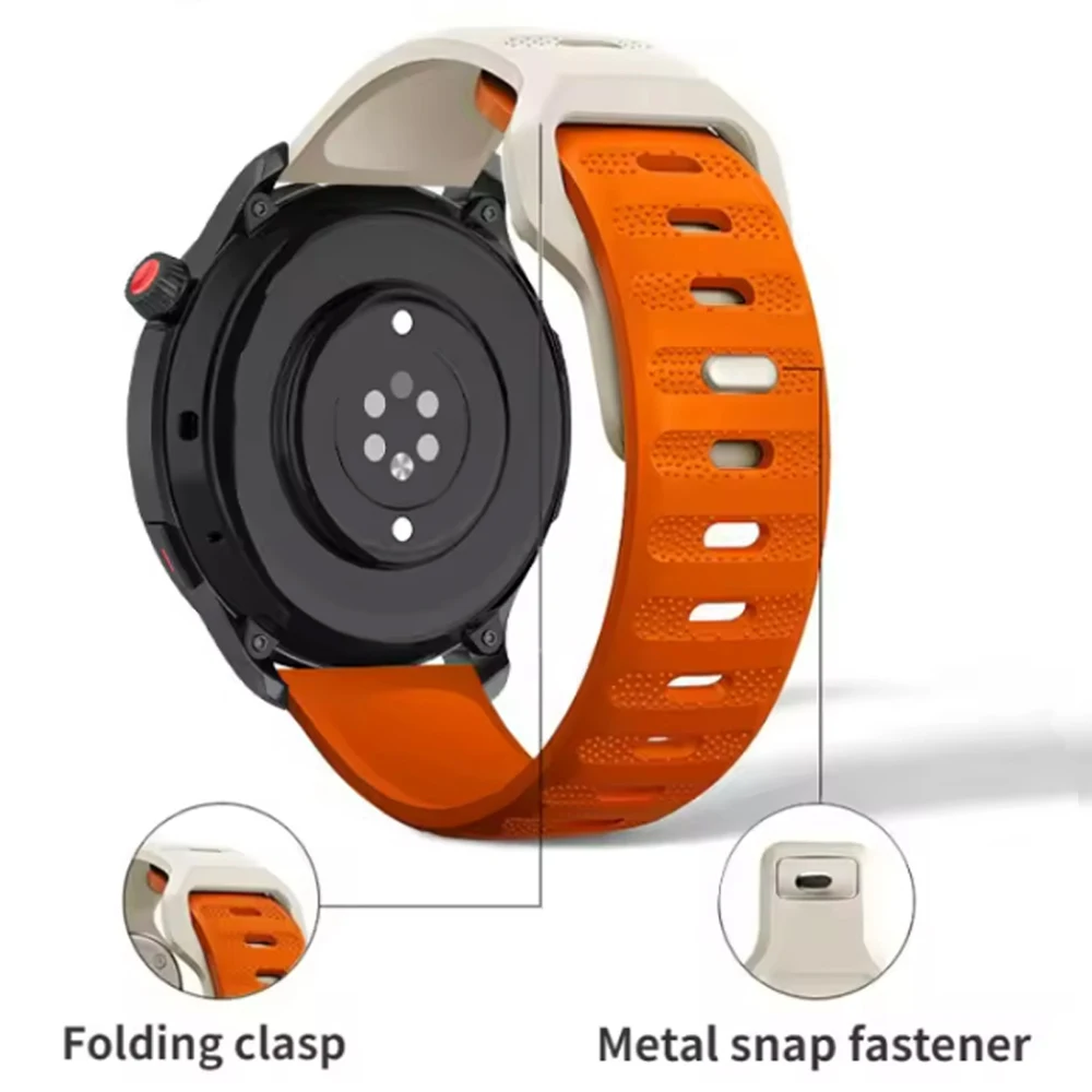 22mm 실리콘 스트랩 SUUNTO RACE 2/S RUN OCEAN VERTICAL 9/5 PEAK 교체용 손목 밴드 Garmin Venu 3 2 스포츠 팔찌용