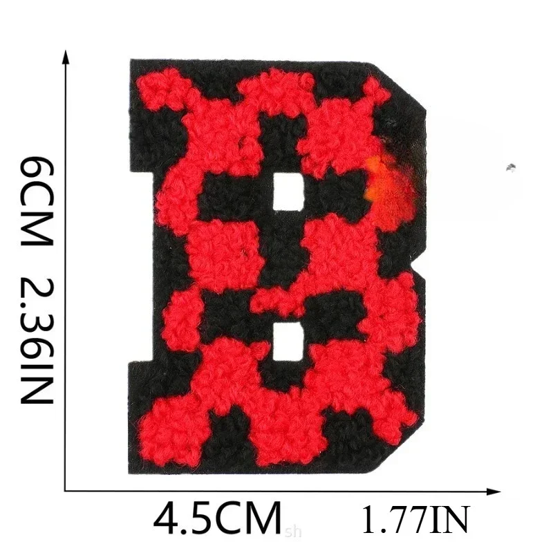 

Snowflake Grid 6cm Plaid Towel Embroidery Patch Sticker Computer Embroidery Chapter Red Letters