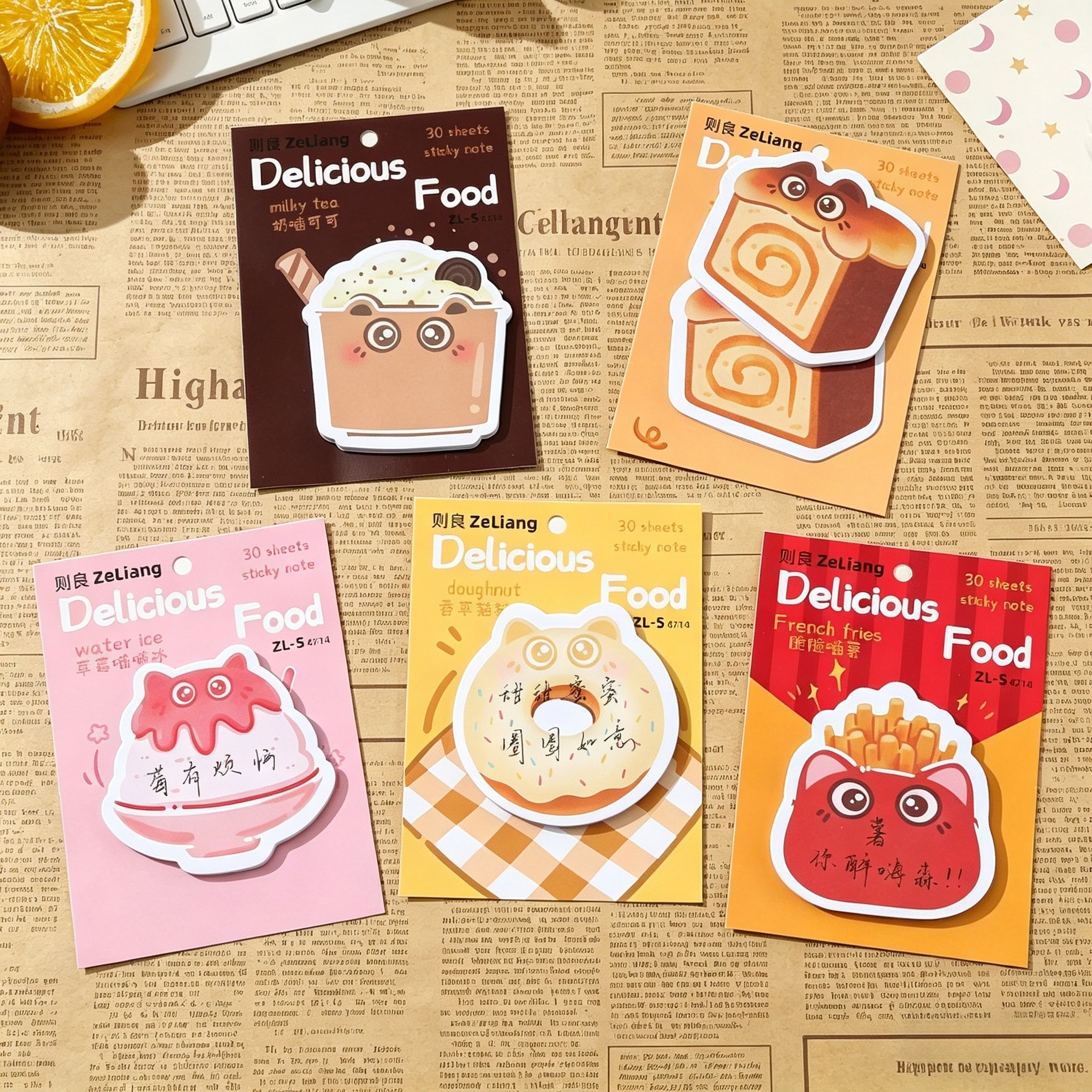 

Bread Baking Theme Cute Sticky Notes Self Stick Memo Pad Kawaii Cute Office School Supplies
