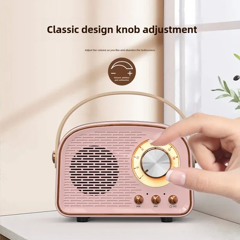 

Retro Mini Bluetooth Speaker DW21 Classical Music Player Sound Stereo Subwoofer Portable Decoration Speakers Home Music Player