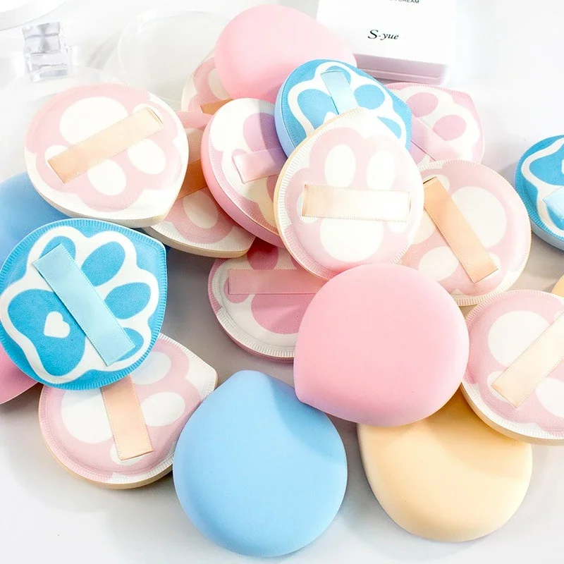 Cute Powder Sponge Puffs Cat Claws Shape Foundation Cream Cushion Puff Makeup Sponge Air Cushion Beauty Cosmetics Tool Portable