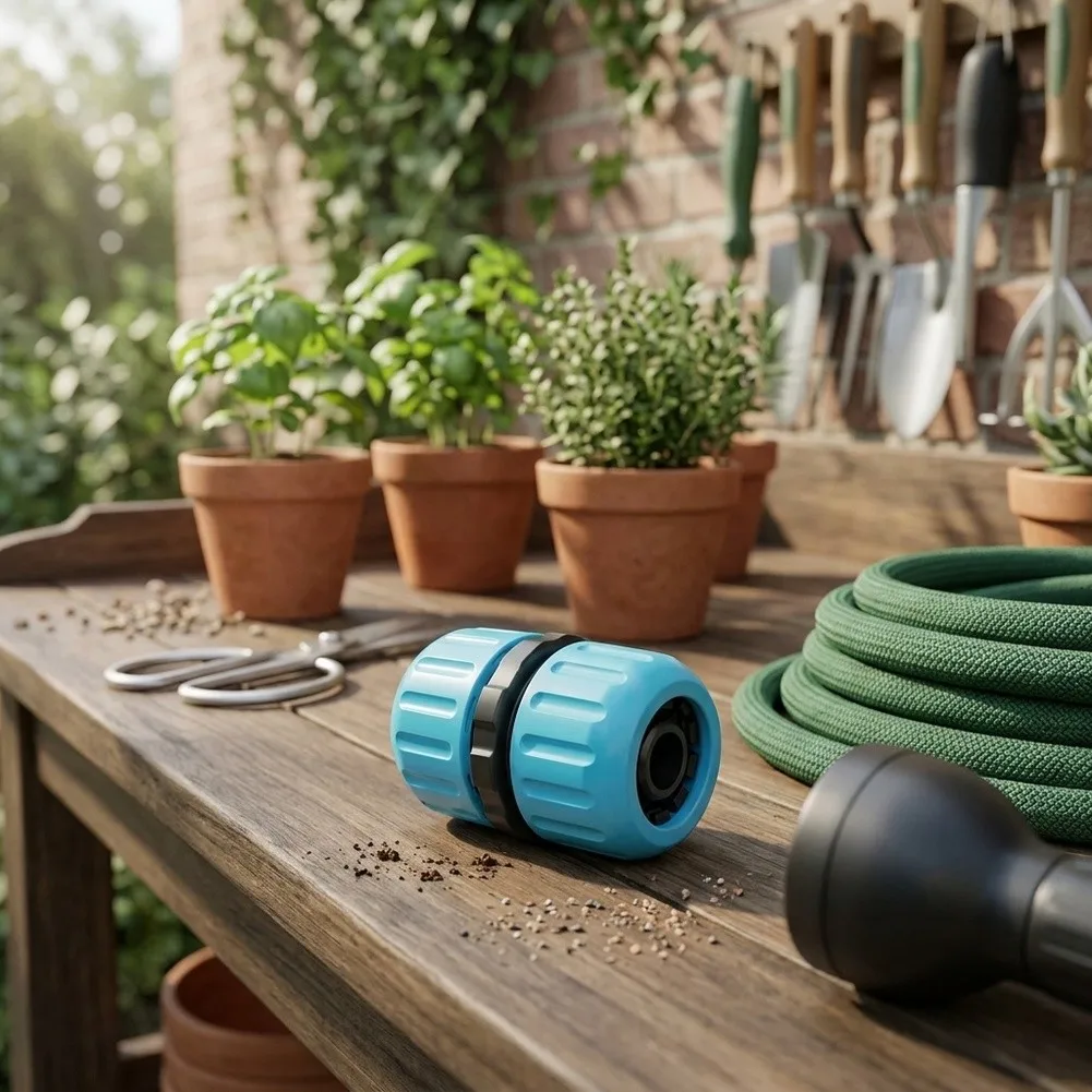 5pcs 1/2 Inch Garden Hose Connector PP Weatherproof High Pressure Quick Coupling For Irrigation System Fittings Accessories