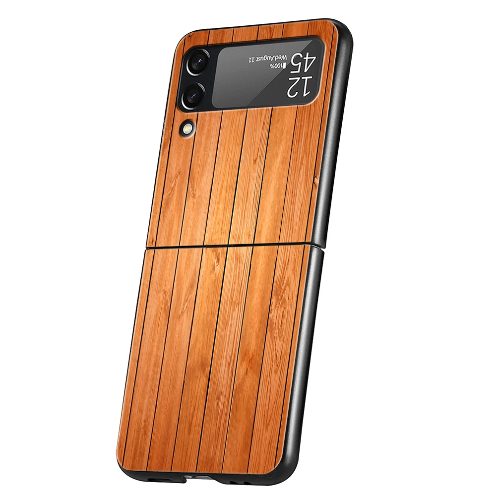 Forest Geometry Wood Nature Hard PC Phone Case For Samsung Galaxy Z Flip 6 5 4 Back Cover For Galaxy Z Flip3 Foldable Shockproof