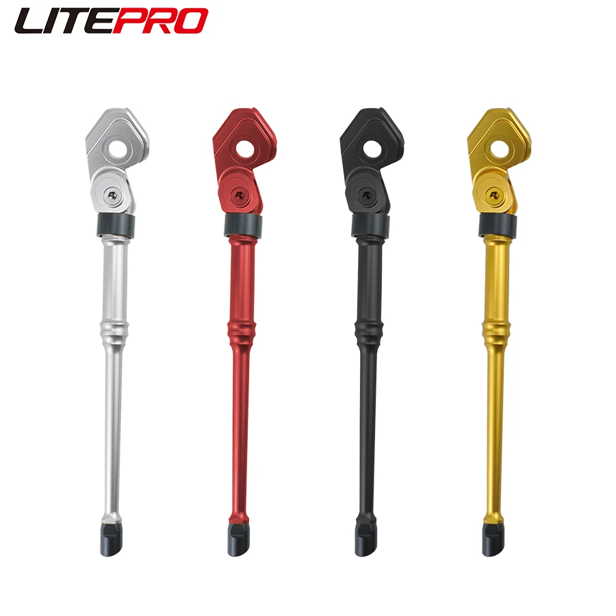 Litepro 349 Folding Bike Kickstand Full Aluminum Alloy CNC Single Foot Support Bracket For Brompton 16inch Bicycle