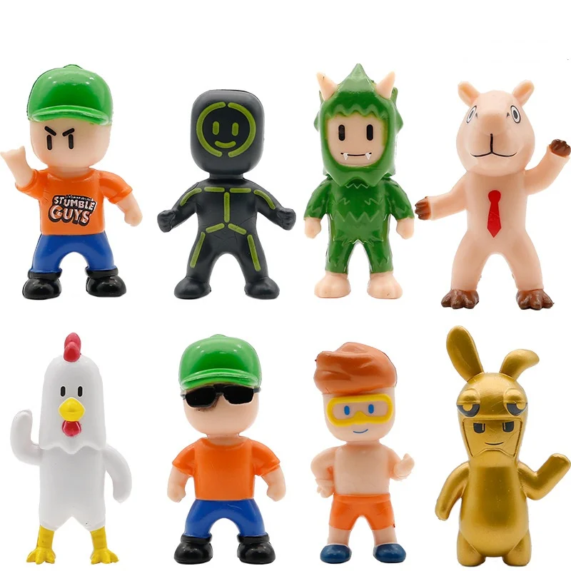 Juego de 8 Figuras de Anime, Juguetes de Personajes de Videojuegos, Figuras de Acción Coleccionables, Muñecos, Regalo de Navidad para Niños