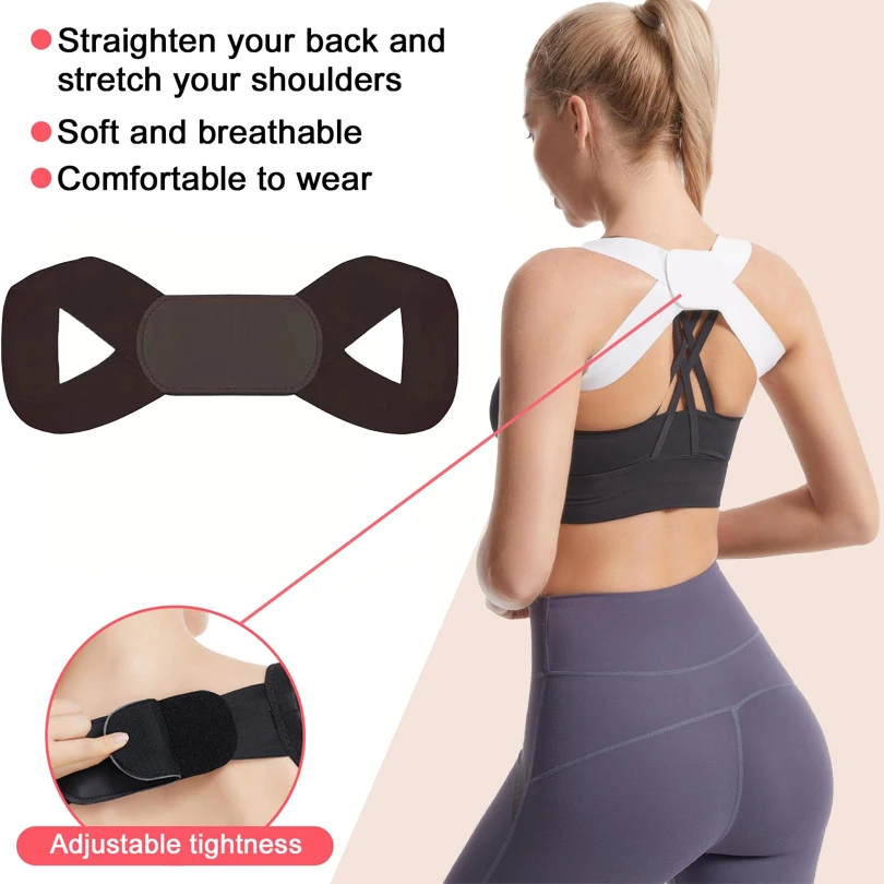 Back Posture Corrector Adjustable Neck Brace Training Equipment Home Office Man Woman Posture Shoulder Support Correction Belt