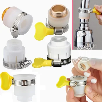 Evrensel Ortak Musluk Bahçe Adaptörü 1/2 ''Dönüştürücü Kelepçe ile Mutfak Duş Musluk Fıskiye Uzatıcılar Su Muslukları Aksesuarları