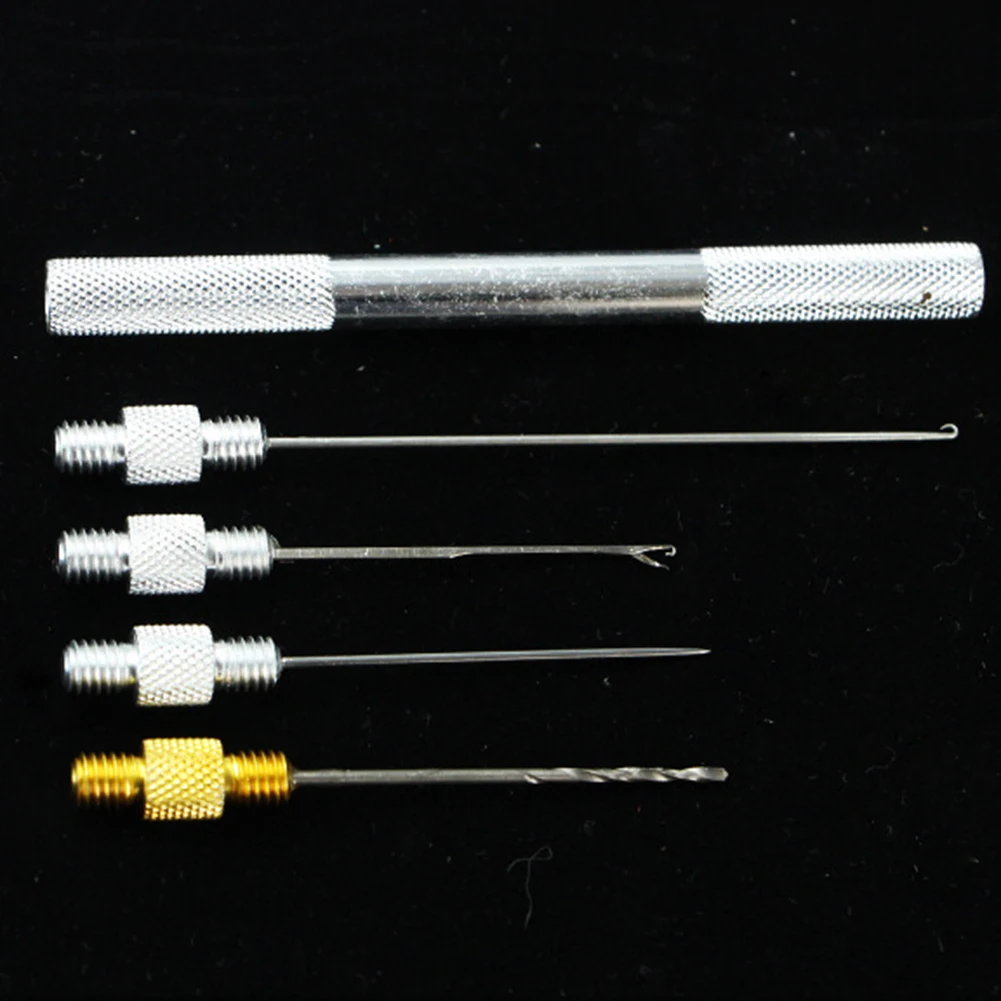

Boilie Rigging Kit 5pcs with Drill Needle Aluminum Alloy for Carp Fishing Line Rigs Efficient Bait Presentation and Threading