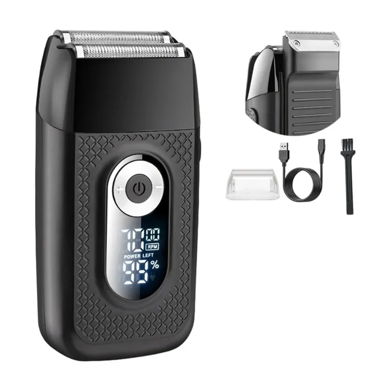 【new-products-to-be-released-in-2026-】lcd-display-electric-shaver-floating-heads-design-full-body-washable-quiet-operation-for