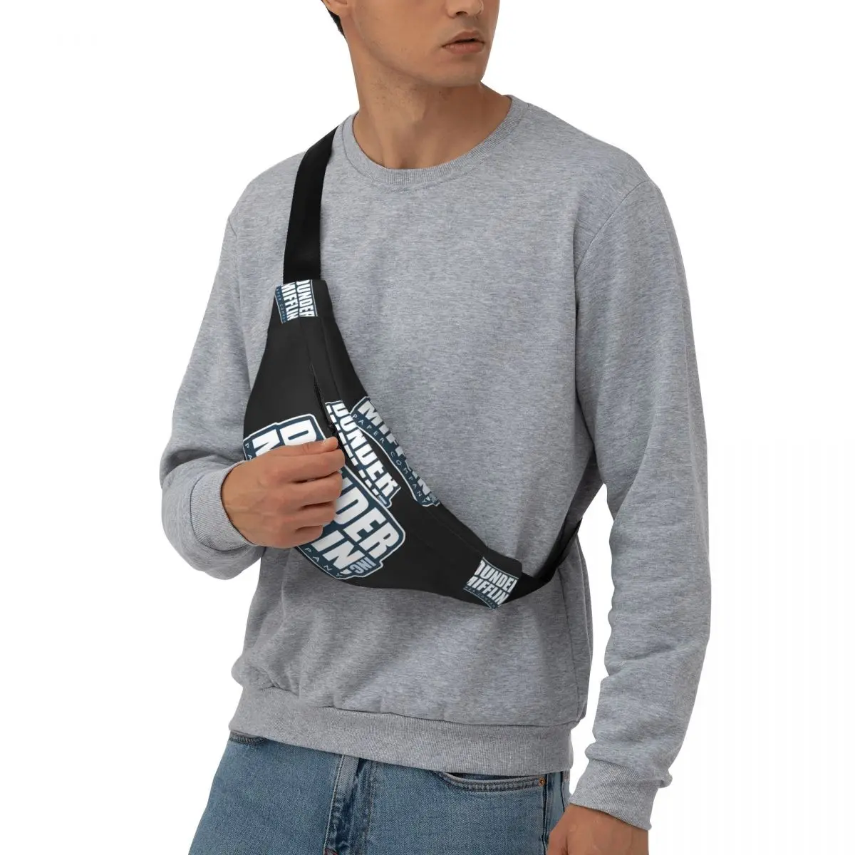 Dunder Mifflin London marsupio Unisex multifunzione Sling Crossbody Bags Chest Bags Short Trip marsupio