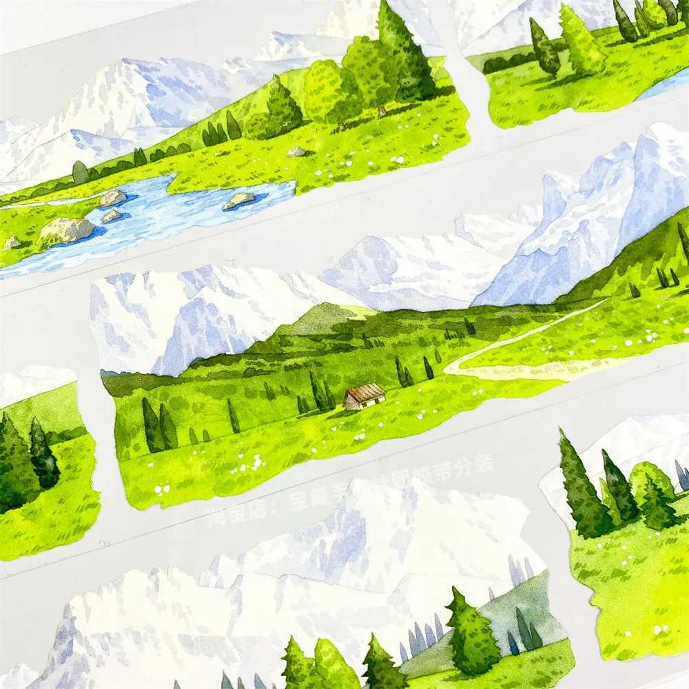 

Дневник V56: Хроники снежных гор и рек, древний стиль Сяохэтянь, ПЭТ-скрапбук, коллаж, стикеры