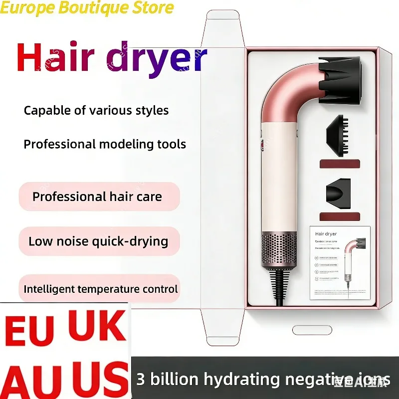 

Super Leafless Hair Dryer - Negative Ion Electric Dryer, Anion Styling Tool for Salon & Home Personal Hair Care