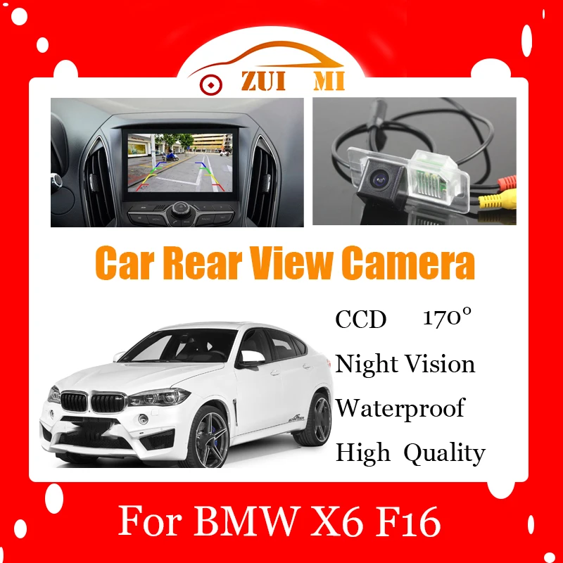 

Car Reverse Rear View Camera For BMW X6 F16 2014 2015 Waterproof CCD Full HD Night Vision Backup Parking Camera