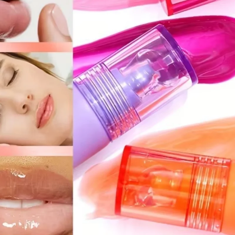 Blam Liquid Lip Gel Mask Reduce Lip Liner Remove Dead Skin Moisturizing Lip Glow Peach Grapes Lips Gloss Lips Care Product 10.8g