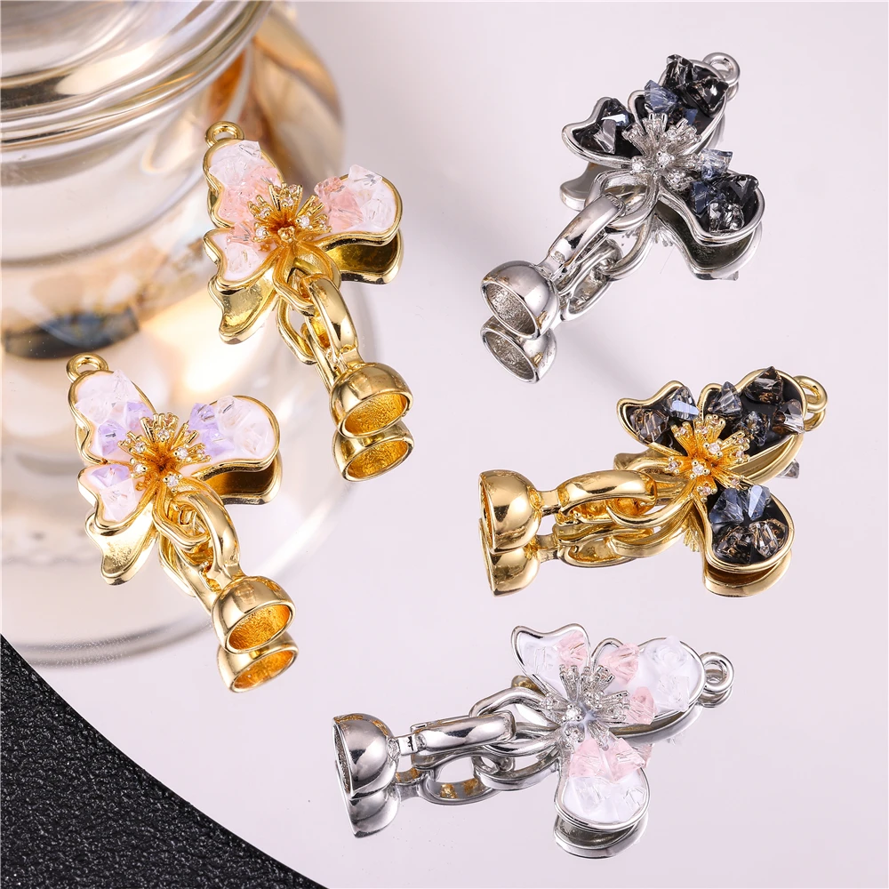 DIY Handmade Jewelry Making Findings Accessories Cubic Zirconia Fastener Clasps Official-Website Necklaces For Women